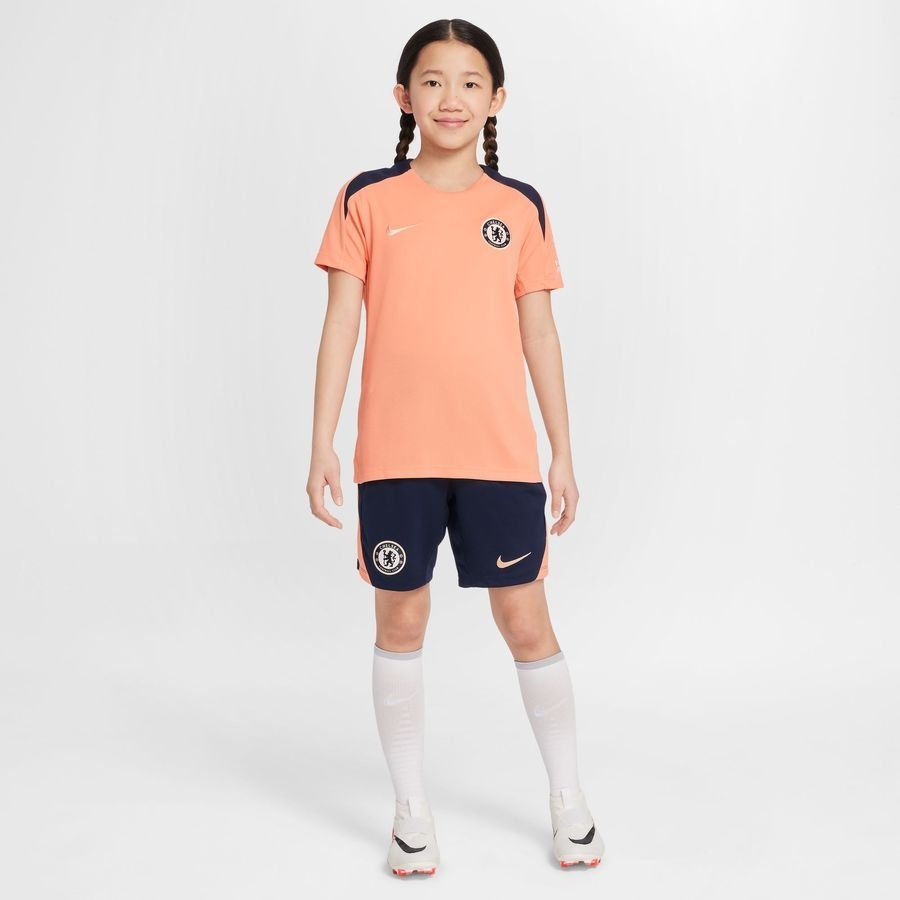 Chelsea Training T-Shirt Dri-FIT Strike - Apricot/Obsidian/Guava Ice Kids-SoccerKits Hub | Buy Soccer Jerseys Online